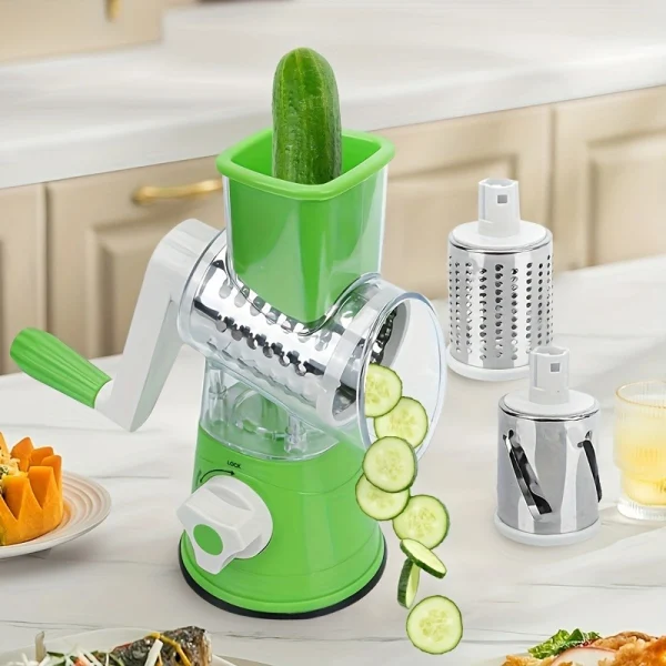 3 in 1 Rotary Grater Slicer