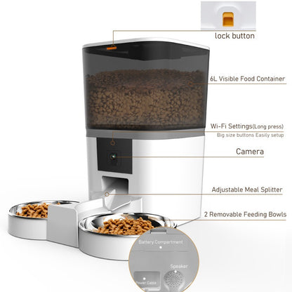 HD Camera Smart Pet Feeder Product Structure